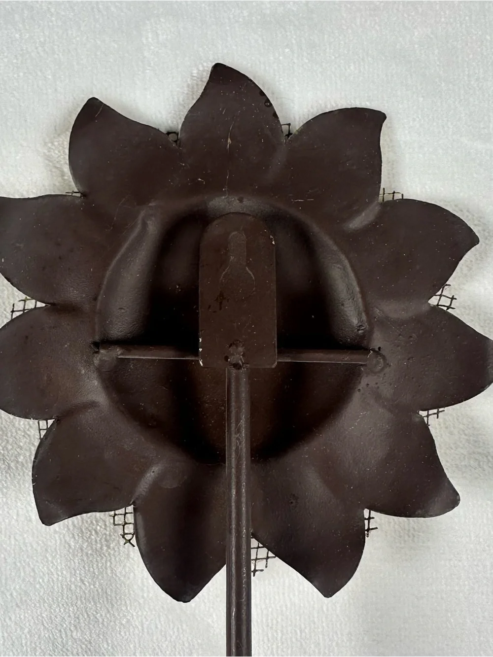 Metal Sunflower Wall Hook - Yellow Decorative Wall Decor